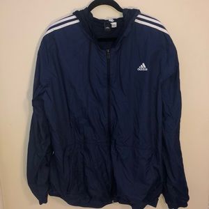 ADDIDAS navy windbreaker